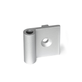 GN 2291 - Hinges wings for aluminum profiles / panel elements, Type AN, exterior hinge wing, with guide step