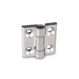 GN 237.3 A - Stainless Steel-Heavy duty hinges, Type A, with bores for countersunk screws