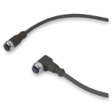 GN 330 - Cables with connector coupling, Type W, Connector, 90° angled