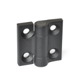 GN 437.1 - Hinges, Zinc die casting, Type A, 2x2 bores for countersunk screws
