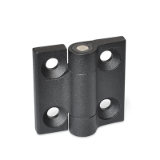 GN 437.4 - Hinges, Zinc die casting, with detent, Type A2, Indexing position, -90°, 0°, 90° and 180°, medium holding torque