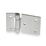 GN 136 B - Stainless Steel-Sheet metal hinges, Type B, with through-holes