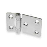 GN 136 C - Stainless Steel-Sheet metal hinges, Type C, with countersunk holes