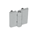 GN 237 - Stainless Steel-Hinge, Type C, 2x2 threaded bolts