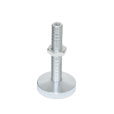 GN 339 KR - Levelling feet, Type KR with plastic cap, non-gliding