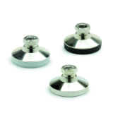 GN 343.5 KR - Stainless Steel-Levelling feet, Internal thread, Type KR, with plastic cap, non-gliding