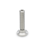 GN 638 NV - Stainless steel - Ball jointed levelling feet