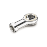 GN 648.5 - Stainless Steel-Ball joint heads with female thread, Type WH, Bronze-PTFE / Steel self lubricated