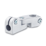 GN 283 - Swivel Clamp Connector Joints, Aluminum, with screw, stainless steel