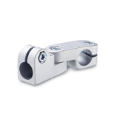 GN 287 - Stainless Steel-Swivel Clamp Connector Joints, with screw, stainless steel