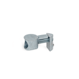 GN 22i - Universal Connectors, Zinc Die Casting, for Aluminum Profiles (i-Modular System), Type V with anti-twist protection, Coding C with screw and T-nut