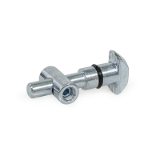 GN 25b - Quick Release Connectors, Steel, for Aluminum Profiles (b-Modular System), Type S Symmetrical mounting stud