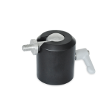 GN 784 - Swivel ball joints, Type B, Identification No. 1, Ball with male thread, Clamping with adjustable hand lever