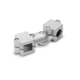 GN 289 - Swivel Clamp Connector Joints, Aluminum, with screw, stainless steel, Type S, Stepless adjustment