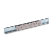 GN 1490 - Linear guide rail systems, Type A5, with one cam roller carriage with 5 rollers, Identification no. 0, without end stop
