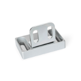 GN 4470 - Magnetic catches, Type A2, Magnetic surface top, with slotted hole