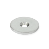 GN 70 - Stainless Steel-Holding Disks for Retaining Magnets, Type A, flat, without stop edge