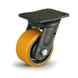 RE.F4-WEH - Mould-on polyurethane wheels with electro-welded steel bracket for extra heavy loads