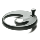 EMW+IEL - Monospoke handwheel with revolving handle