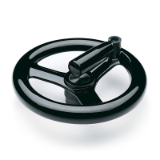 VR.FP+IR - Three-spoke handwheels with fold-away handle